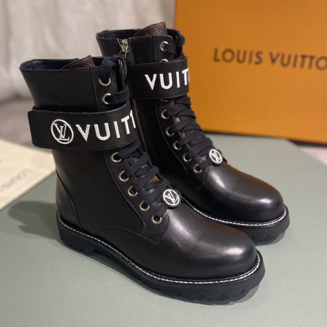 Louis Vuitton Women Shoes Boots Luxury Brand TERRITORY FLAT RANGER with Original Box 1A9HAI Whatapp