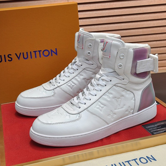 Louis Vuitton Men Shoes Sneakers Casual Luxury Brand RIVOLI SNEAKER BOOT with Original Box Whatapp