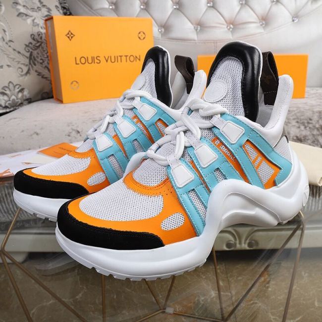 Louis Vuitton Women Shoes Sneakers Luxury Brand Design Fashion LV ARCHLIGHT SNEAKER with Original Box Whatapp