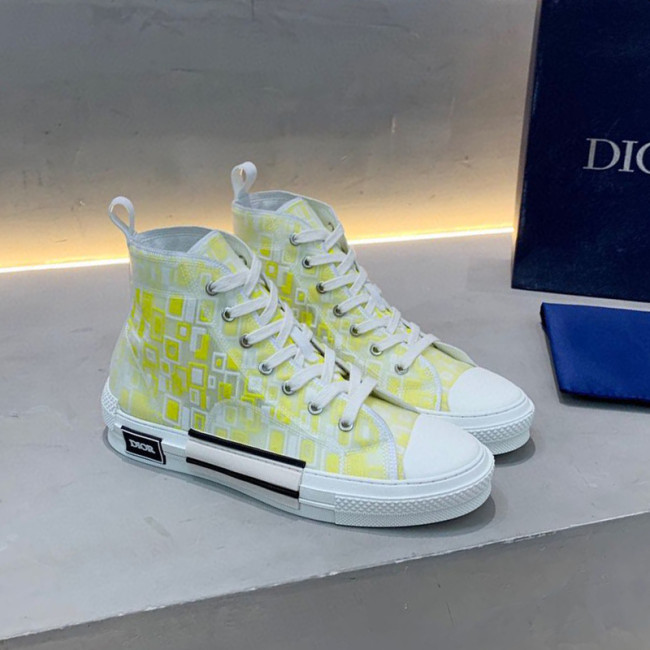 Dior Womens Mens Shoes Sneakers Luxury Brand Unisex Design B23 High-Top Sneaker with Box Whatapp