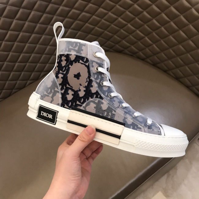 Dior Womens Mens Shoes Sneakers Luxury Brand Unisex Design B23 High-Top Sneaker with Box Whatapp