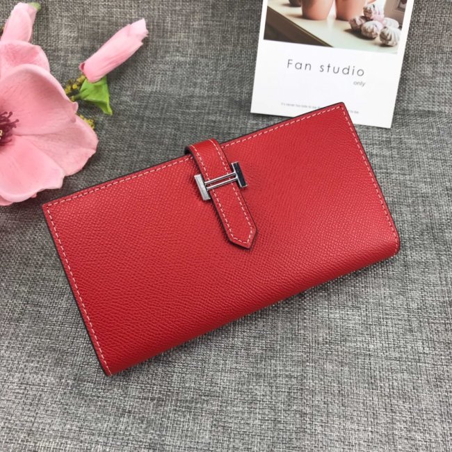 Hermes Womens Mens Wallets Purse Bearn Clutch Leather Design Coin Bag with Original Box Whatapp