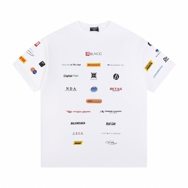 Balenciaga Luxury Brand Women Mens Short Sleeve T-Shirt Whatapp