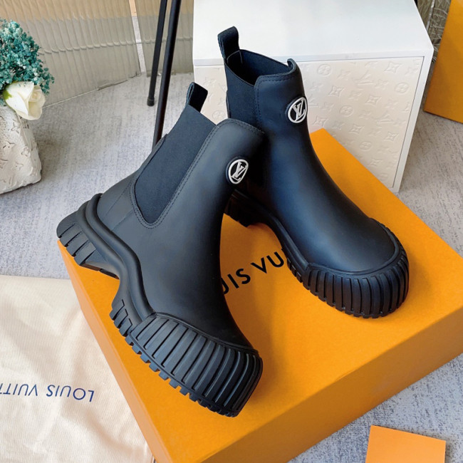 Louis Vuitton Womens Shoes Ankle Fashion Boots Luxury Brand Winter Booties with Original Box Whatapp