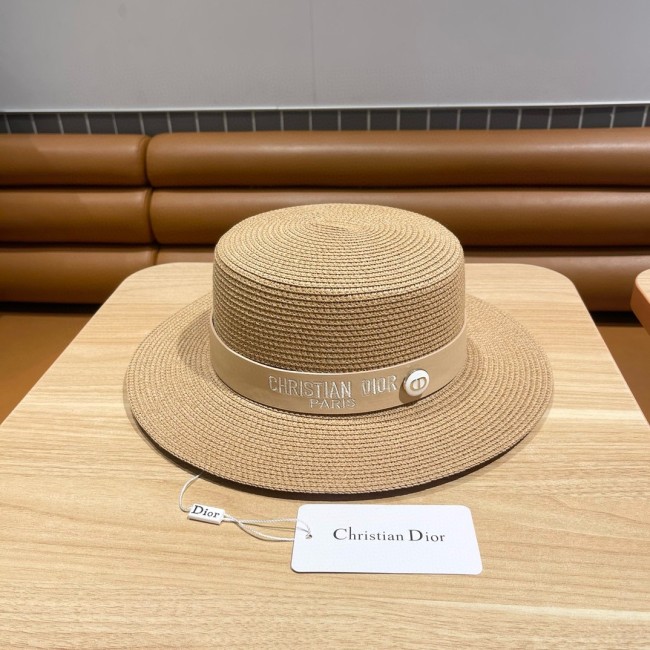 Dior Womens Bucket Hat Luxury Brand Design Dior Cap Straw Hat with Original Box