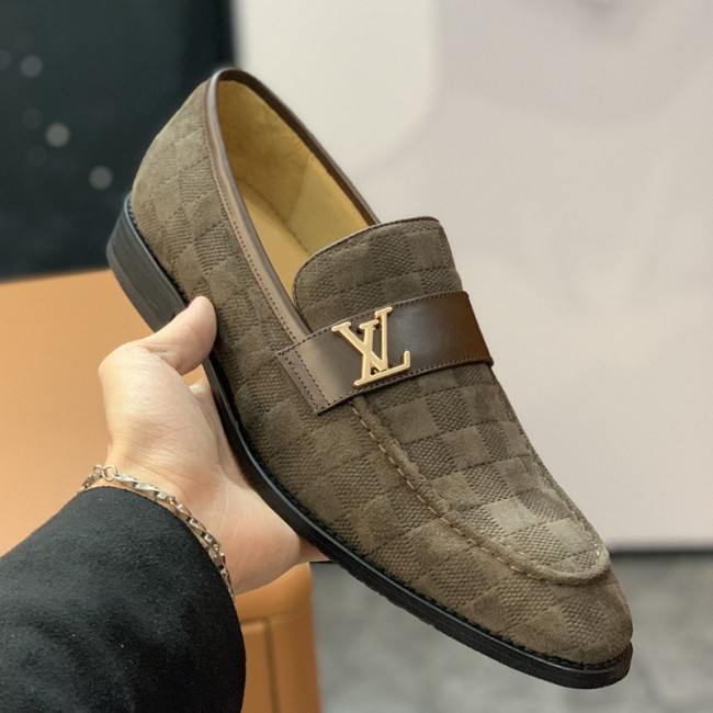 Louis Vuitton Men Shoes Business Luxury Brand LV Dress Shoes with Original Box Whatapp