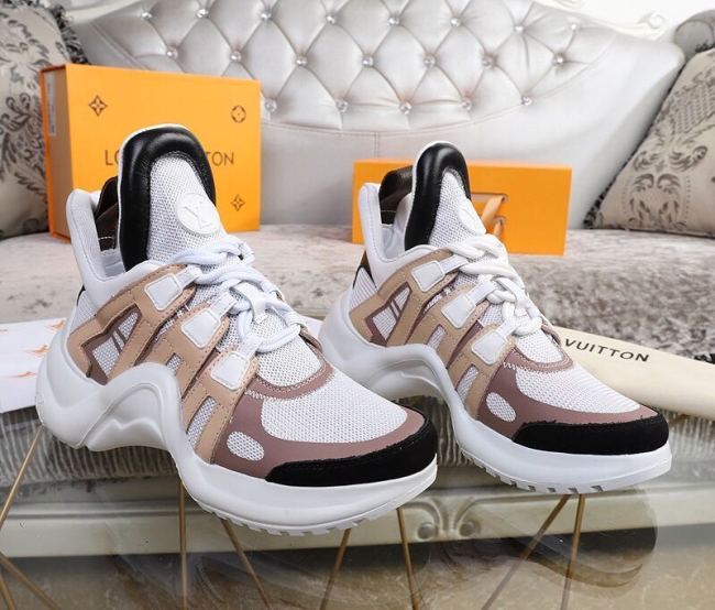 Louis Vuitton Women Shoes Sneakers Luxury Brand Design Fashion LV ARCHLIGHT SNEAKER with Original Box Whatapp