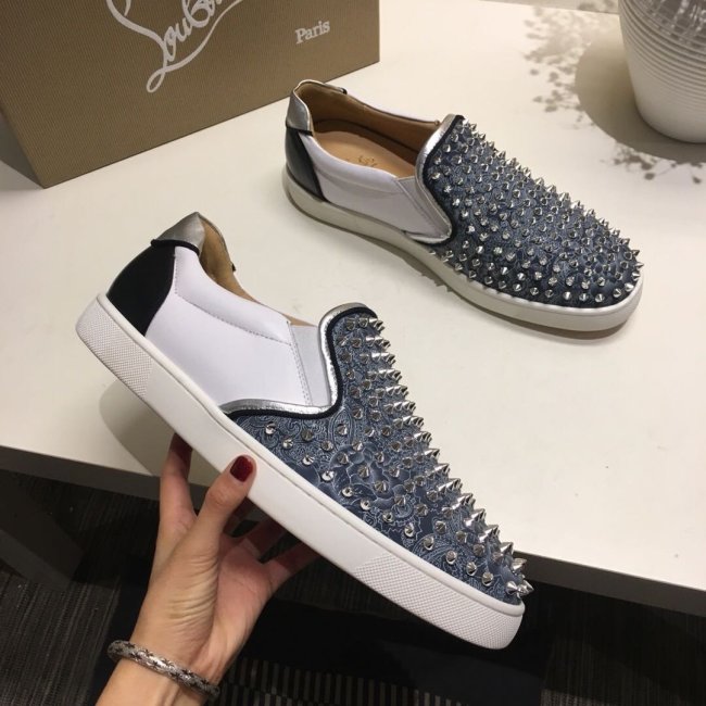 Christian Louboutin Men Shoes Sneakers Flats Luxury Brand with Original Box Whatapp