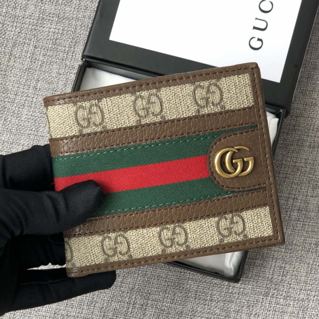 Gucci Mens Womens Wallet Animalier Leather Wallet Card Holders for Men Luxury Brand with Box GG Supreme Ophidia Wallet with Original Box 597606 96IWT 8745 Whatapp