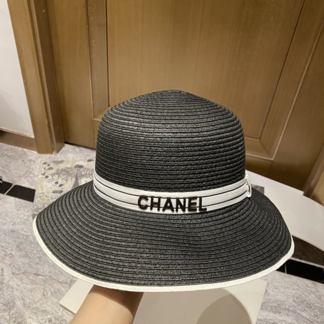 Chanel Womens Hats Luxury Brand Straw Hat with Original Box