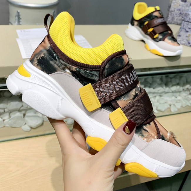 Dior Women Shoes Sneakers Luxury Brand D-WANDER SNEAKER Dior Oblique Technical Fabric with Original Box KCK299OBY_S56B Whatapp