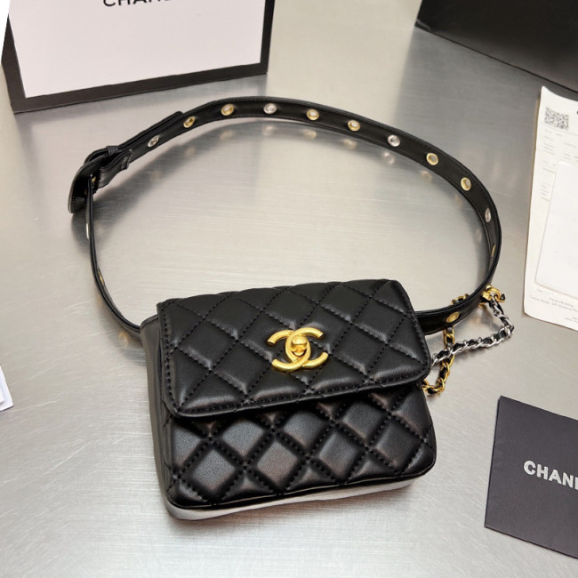 Chanel Womens Bags Waist Belt Bag Classic CF Mini Luxury Brand with Original Box Whatapp