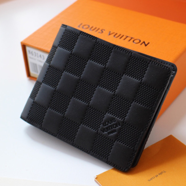 Louis Vuitton Mens Womens Wallets Purse Luxury Brand Designer MULTIPLE WALLET Damier Infini canvas with Original Box N63124 Whatapp