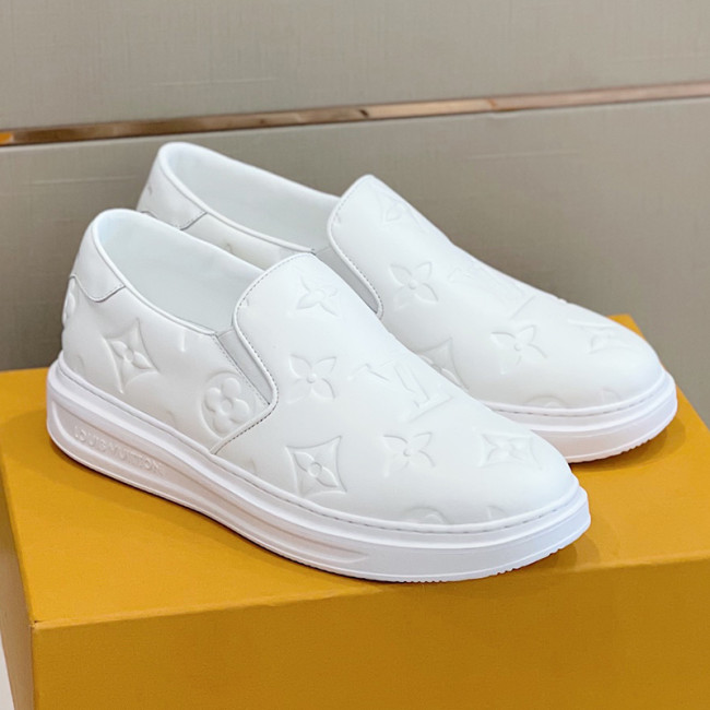 Louis Vuitton Men Shoes Fashion Sneakers RIVOLI Beverly Hills MOCASSIN Luxury Brand Casual Shoes with Original Box Whatapp