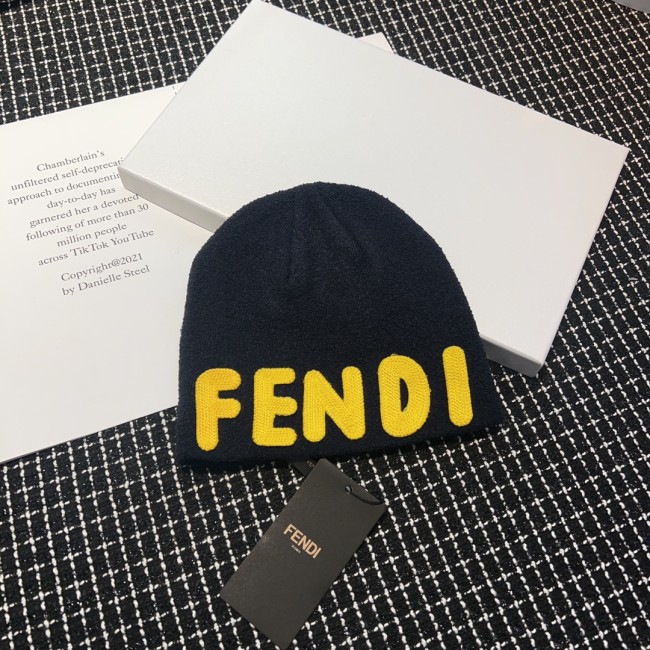 Fendi Men Womens Knit Hat Luxury Brand Design Fendi Cap with Original Box