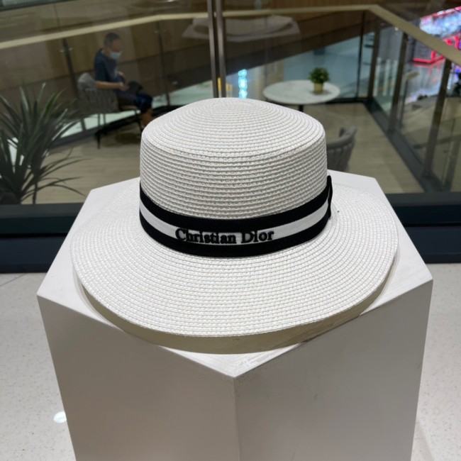 Dior Womens Bucket Hat Luxury Brand Design Dior Cap Straw Hat with Original Box