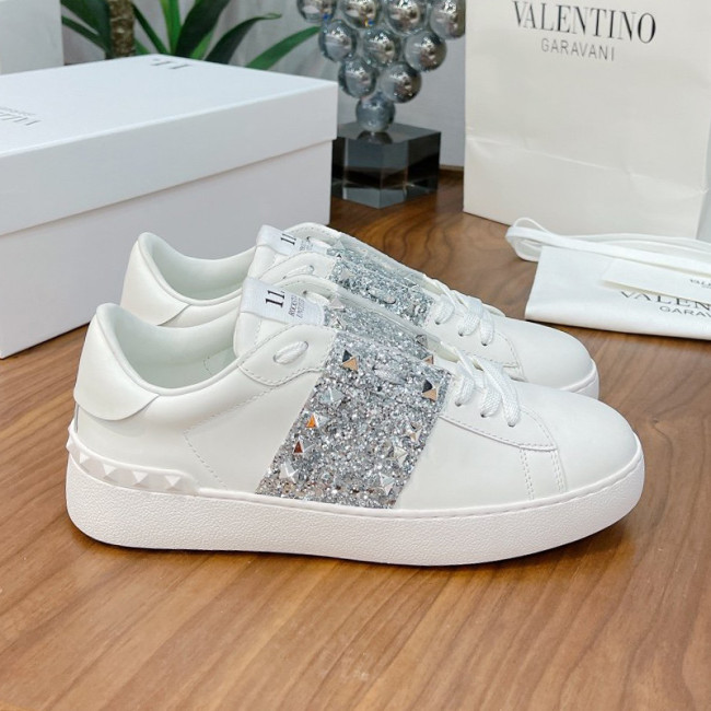 Valentino Men Shoes Fashion Design Luxury Brand OPEN SNEAKER WITH VLTN PRINT with Original Box WY0S0830BLUA01 Whatapp