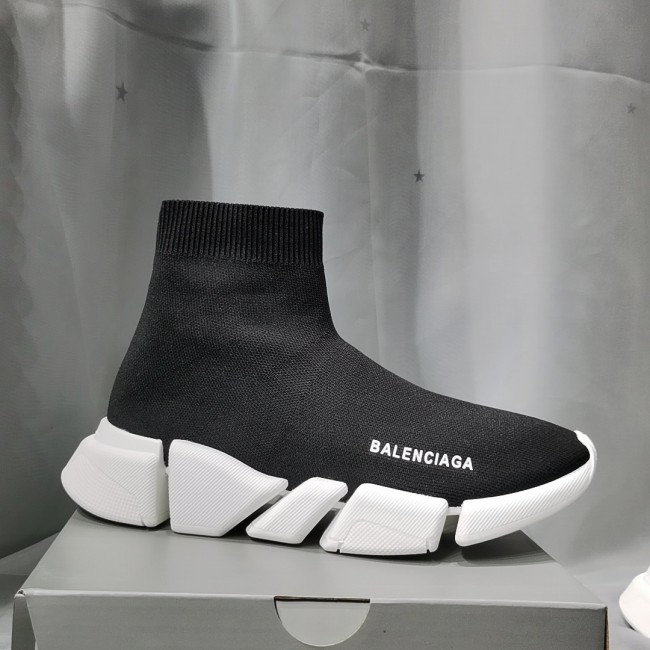 Balenciaga Men Shoes Sneakers Breathable Design Luxury Brand MEN'S SPEED 2.0 SNEAKER IN BLACK with Original Box Speed Sneakers Whatapp