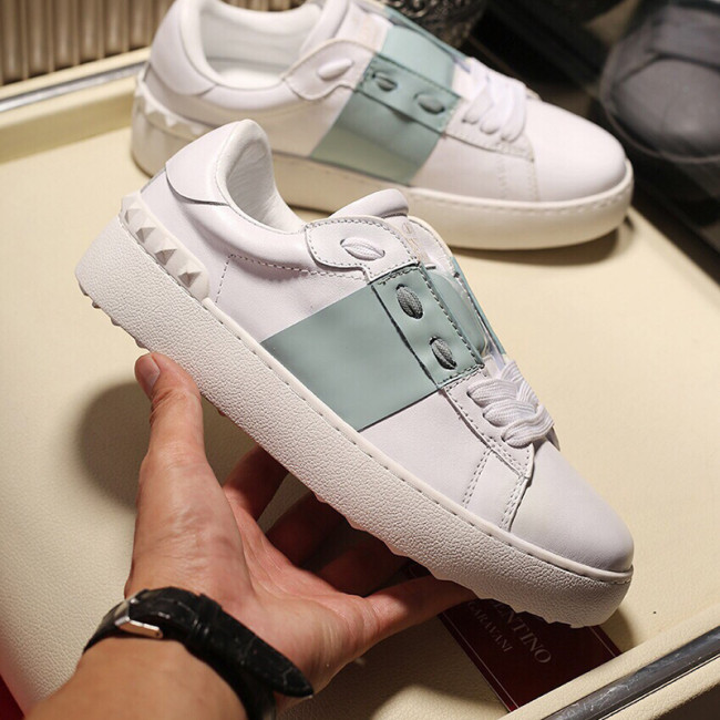 Valentino Garavani Open Sneaker With Metallic Band Mens Shoes Luxury Brand with Original Box Whatapp