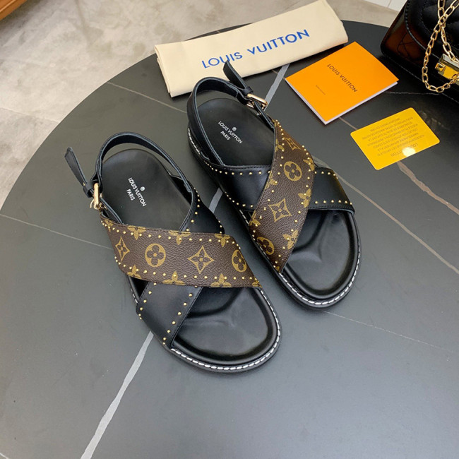 Louis Vuitton Womens Shoes PASEO FLAT COMFORT SANDAL 1A8O1Z Whatapp