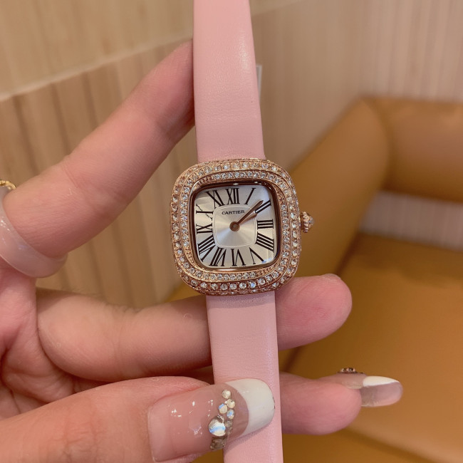 Cartier Womens Watch Luxury Brand Design Fashion Type with Original Box COUSSIN DE CARTIER Whatapp