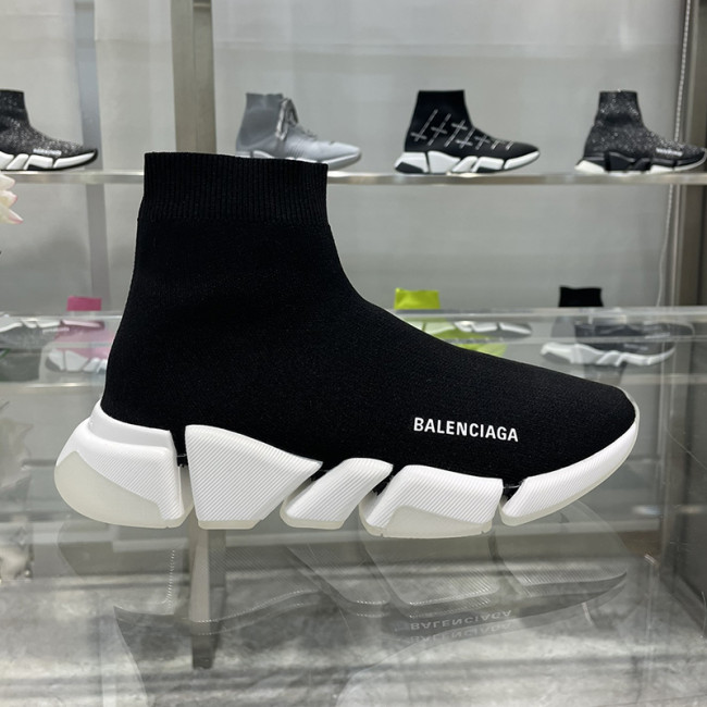 Balenciaga Men Shoes Sneakers Breathable Design Luxury Brand MEN'S SPEED 2.0 SNEAKER IN BLACK with Original Box Speed Sneakers Whatapp