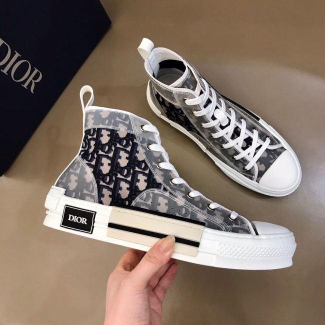 Dior Womens Mens Shoes Sneakers Luxury Brand Unisex Design B23 High-Top Sneaker with Box Whatapp