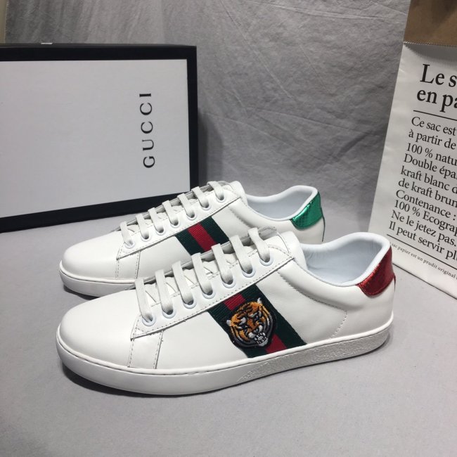 Gucci Mens Shoes Luxury Brand Men's Ace Embroidered Sneaker 457132 02JP0 9064 with Original Box Whatapp