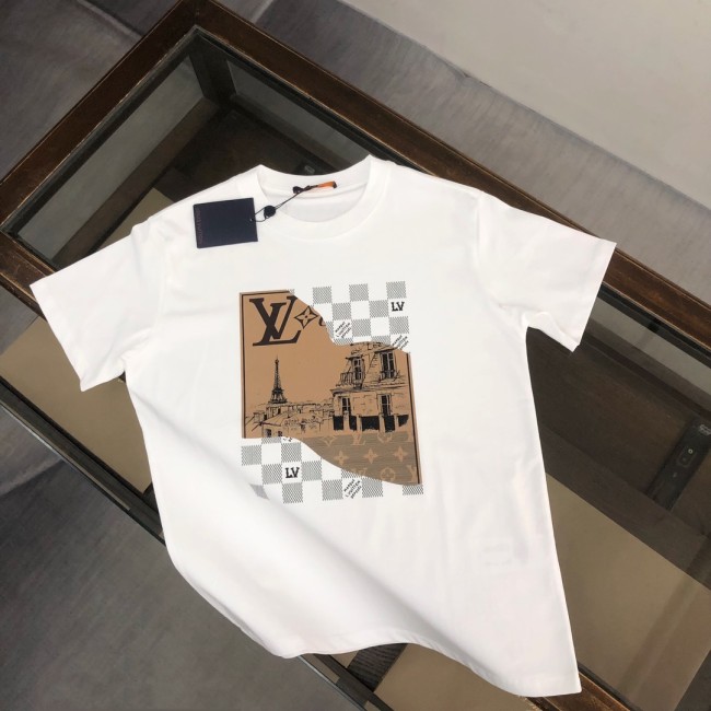 Louis Vuitton Luxury Brand Men Womens Short Sleeve T-Shirt Whatapp