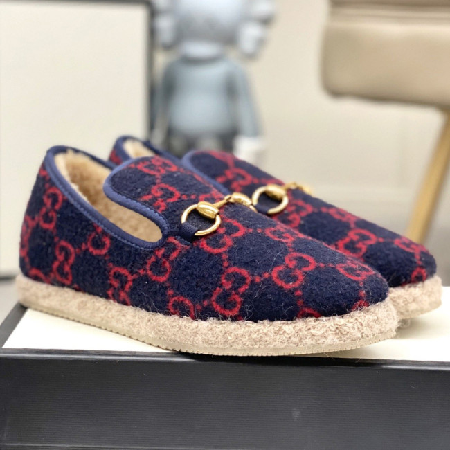 Gucci Womens Shoes Casual Loafers Design Luxury Brand Leather Princetown with Original Box Whatapp