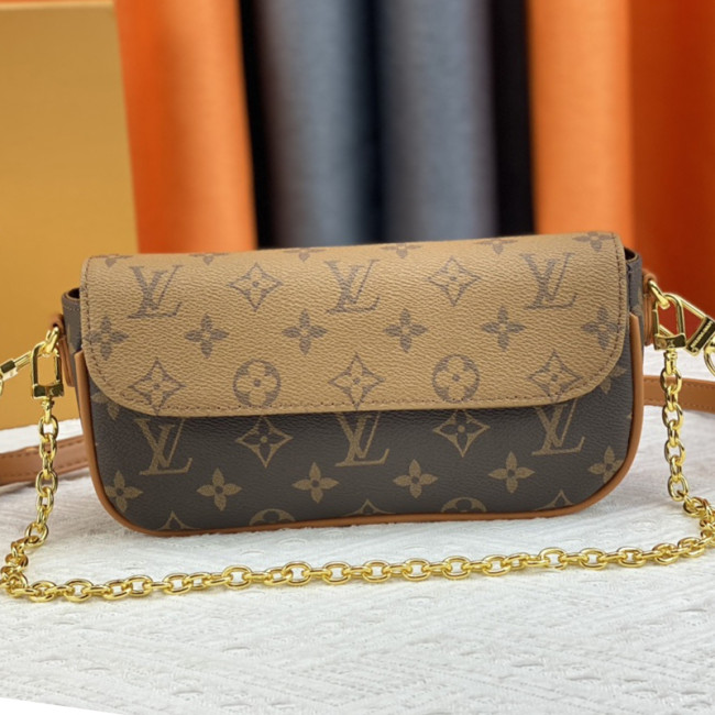 Louis Vuitton Womens Bags Messenger Shoulder Bags Luxury Brand Wallet On Chain Ivy with Original Box M81911 Whatapp