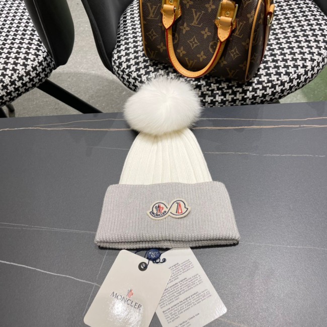 Moncler Mens Womens Hats Luxury Brand Design Moncler Knit Hat with Original Box