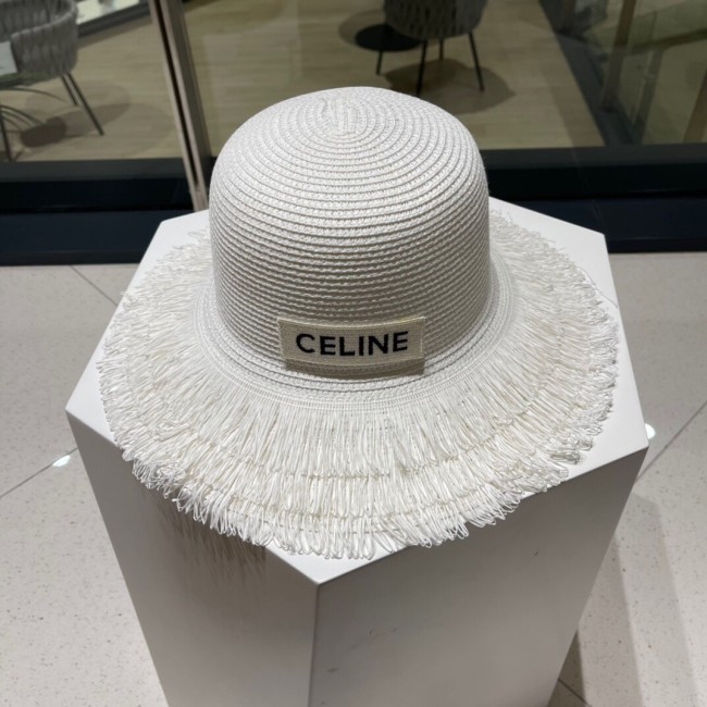 Celine Womens Hats Luxury Brand Design Celine Bucket Hat Straw Hat with Original Box