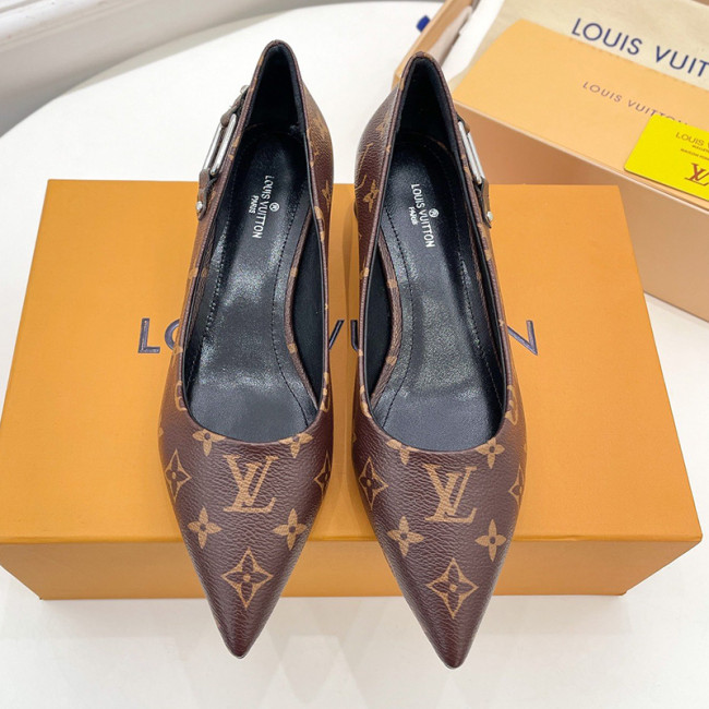 Louis Vuitton Womens Shoes Pumps Sandals Leather Design Luxury Brand Fashion Sandals with Original Box Whatapp