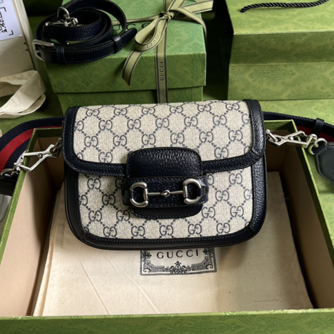 Gucci Womens Bags Shoulder Messenger Bag Luxury Brand Gucci Horsebit 1955 mini bag 658574 96IWN 4076 with Original Box Whatapp