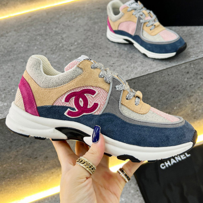 Chanel Women Shoes Sneakers Luxury Brand Sports Shoes Breathable Design with Original Box Whatapp