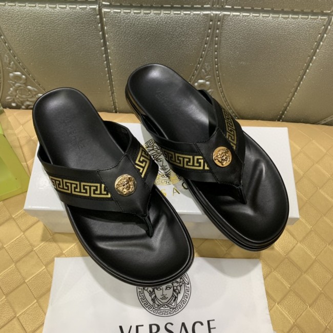 Versace Men Shoes Luxury Designer Nastro Greca Sandals Whatapp