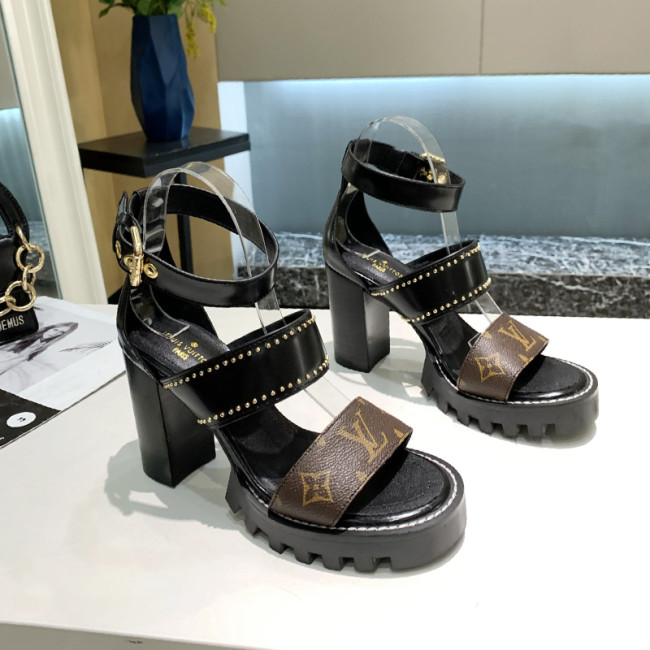 Louis Vuitton Women Shoes Sandals Fashion Luxury Brand STAR TRAIL SANDAL 1A8N76 with Original Box Summer Sandals Whatapp