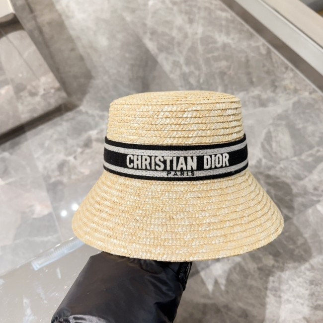 Dior Womens Straw Hat Luxury Brand Design Dior Cap Bucket Hat with Original Box