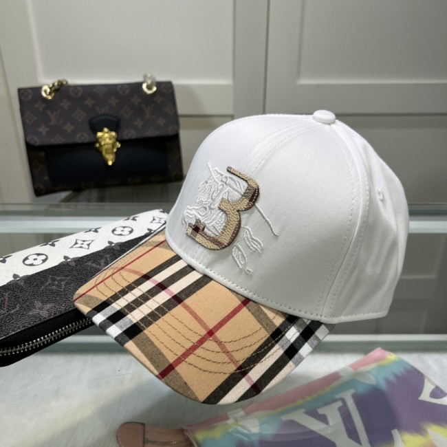 Burberry Womens Mens Cap Baseball Hat Luxury Brand with Original Box