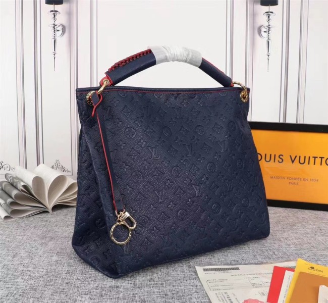 Louis Vuitton Womens Bags Handbags Luxury Fashion Marine Rouge Monogram Empreinte Leather Monogram ARTSY MM M43237 Whatapp