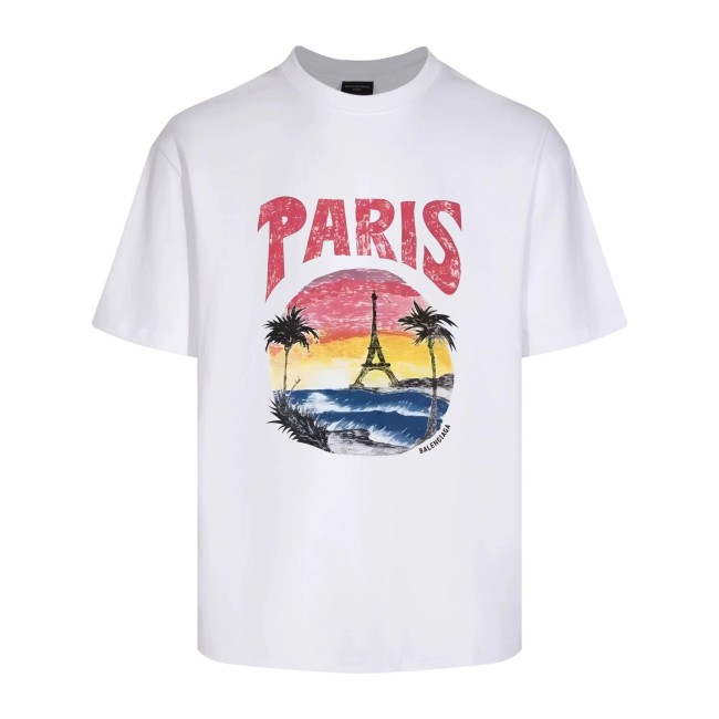 Balenciaga Luxury Brand Women Mens Short Sleeve T-Shirt Whatapp