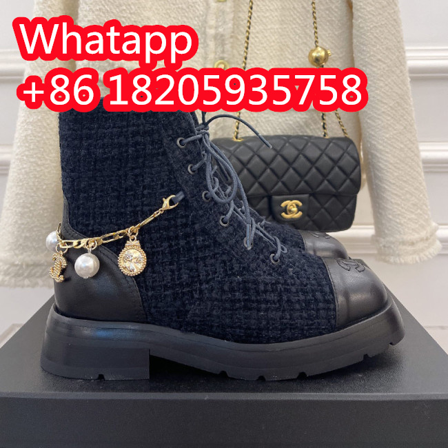 Chanel Womens Shoes Boots Luxury Brand Design with Original Box Women Fashion Ankle Boots Booties Whatapp