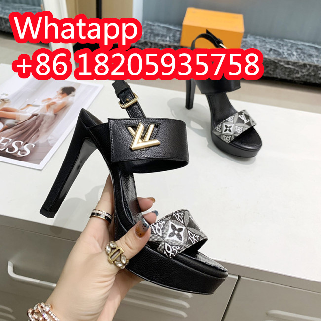 Louis Vuitton Womens Shoes Sandal High Heels 10.5cm Whatapp