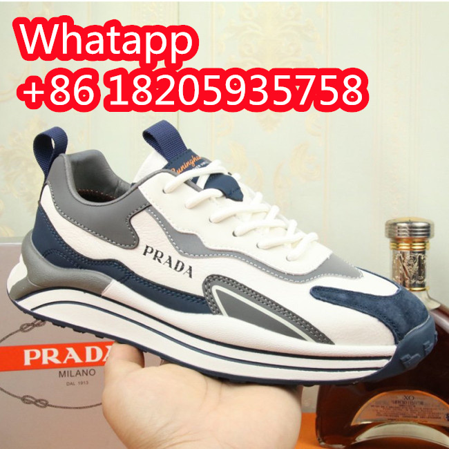 Prada Mens Shoes Sneakers Casual Shoes for Men Luxury Brand Breathable Fashion Sneakers with Original Box Whatapp