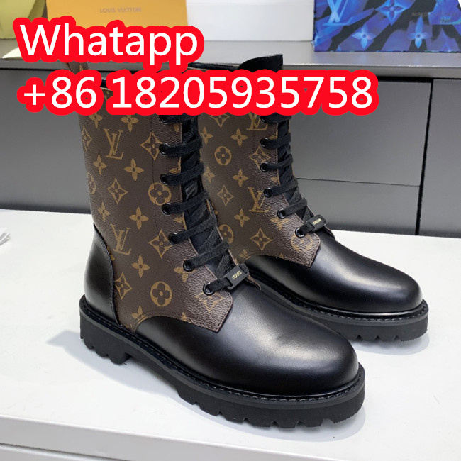 Louis Vuitton Women Shoes Boots Luxury Brand TERRITORY FLAT RANGER with Original Box 1AAC71 Whatapp