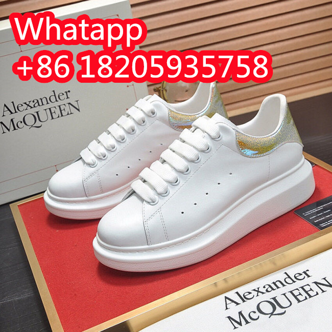 Alexander McQueen Womens Mens Shoes Fashion Sneakers Unisex Design Luxury Brand Oversized Sneaker with Box Whatapp