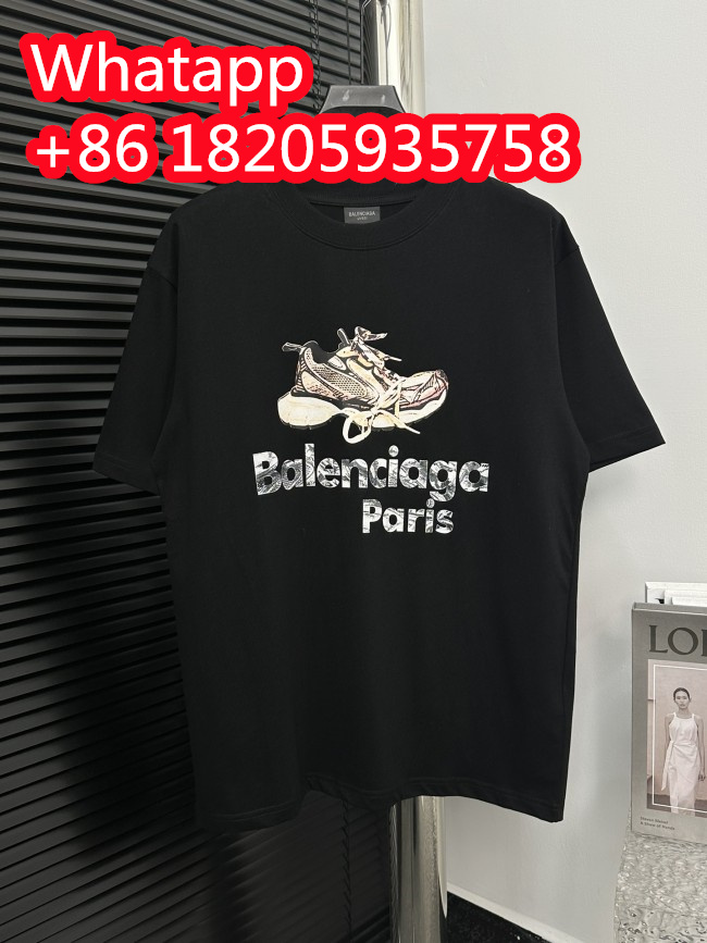 Balenciaga Luxury Brand Women Mens Short Sleeve T-Shirt Whatapp