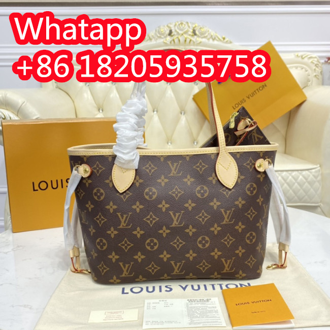 Louis Vuitton Womens Bags Handbags Luxury Brand Fashion Type NEVERFULL PM Monogram coated canvas Whatapp