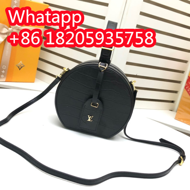 Louis Vuitton Womens Bags Shoulder Bag Luxury Brand PETITE BOITE CHAPEAU Crocodilien Brillant Messenger Bags for Women N93597 Whatapp